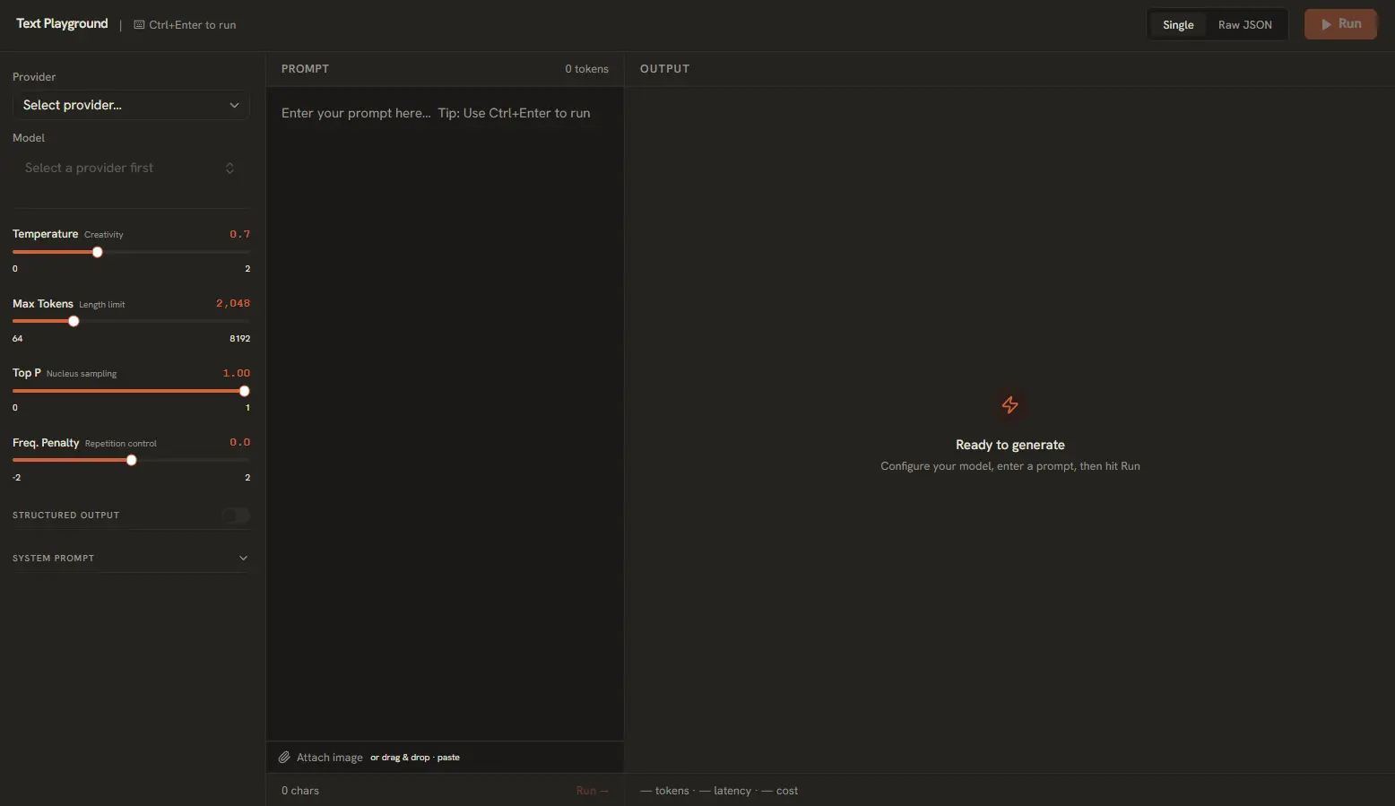 Text Generation Interface